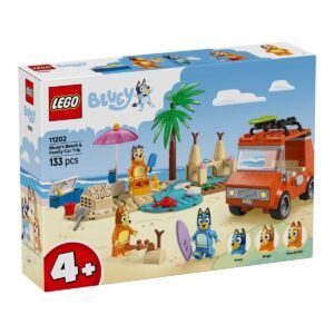 LEGO BLUEY VIAGEM DE CARRO A PRAIA COM A BLUEY E A FAMILIA 11202