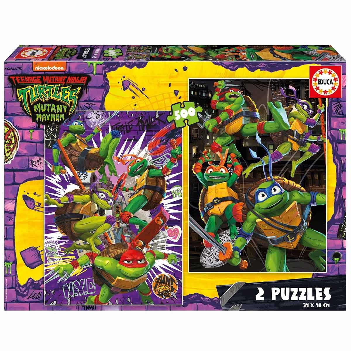 PUZZLE EDUCA 2X500 TARTARUGAS NINJA 19916