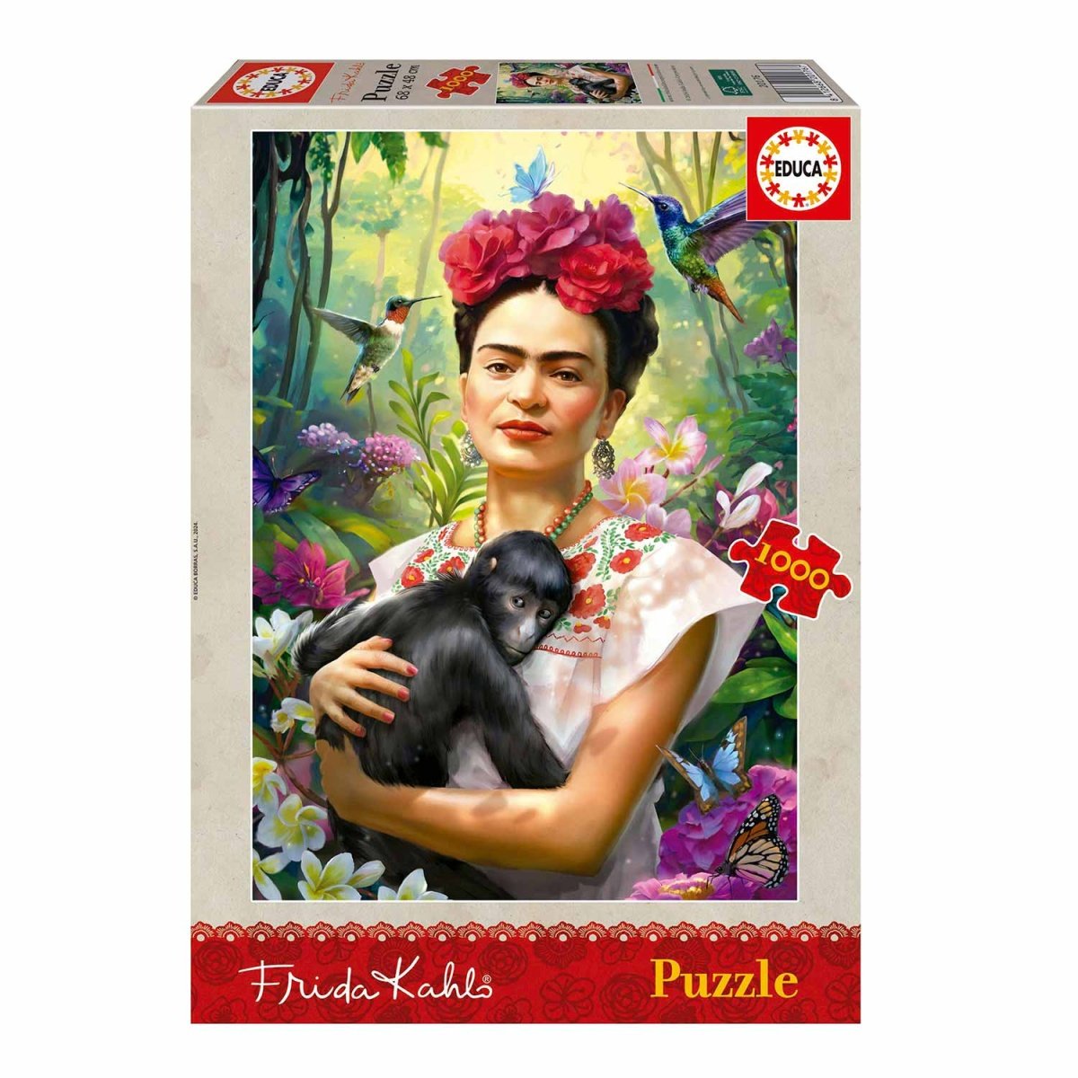 PUZZLE EDUCA 1000 JARDIM DA VIDA FRIDA KHALO 20176