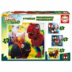 PUZZLE EDUCA 12-16-20-25 PROG. DINO SPIDEY 20343