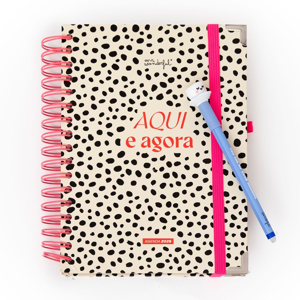 AGENDA OFFICE 2026 DIARIA - AQUI E AGORA MR WONDERFUL