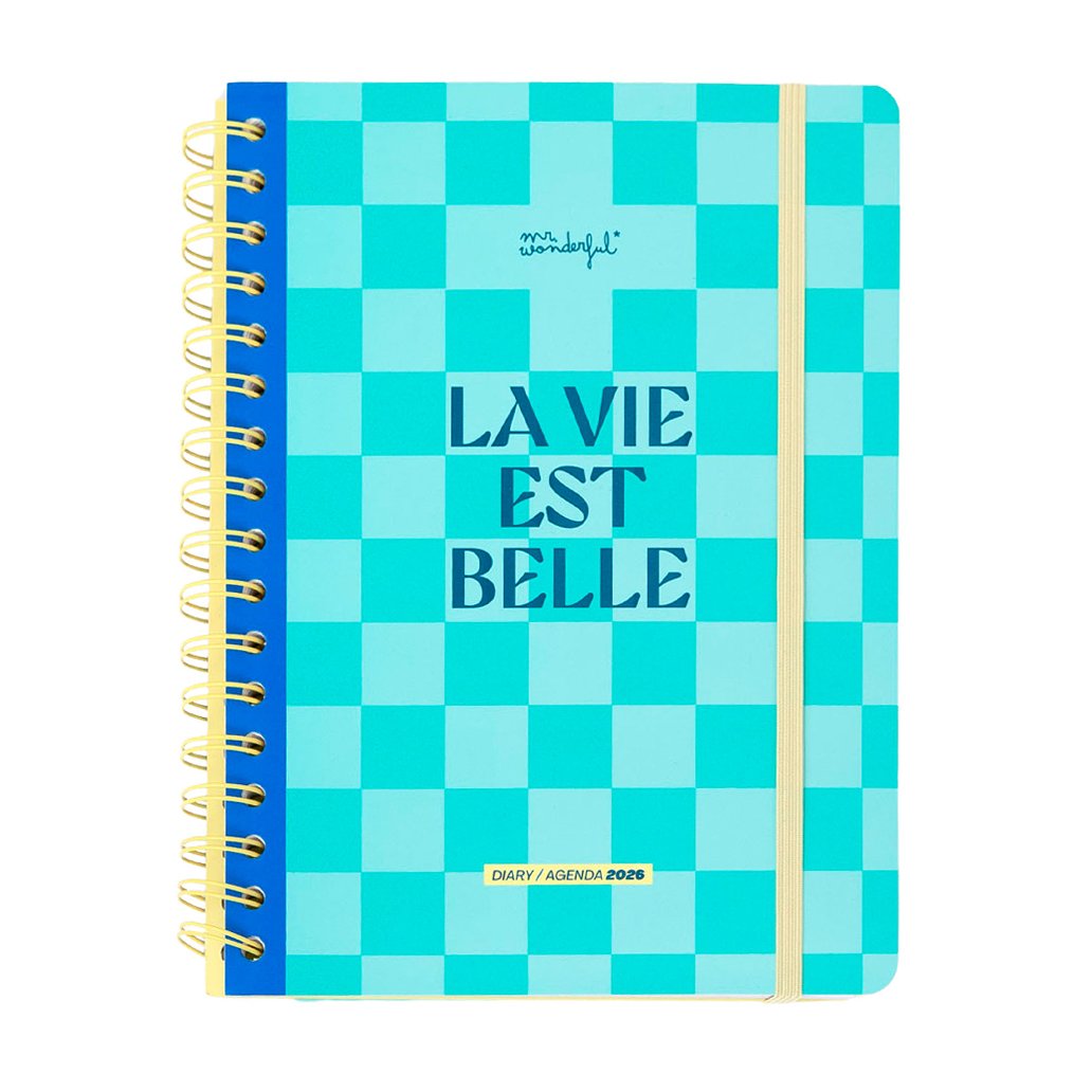 AGENDA BASICA 2026 SEMANAL - LA VIE EST BELLE MR WONDERFUL