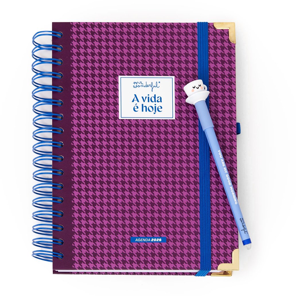 AGENDA OFFICE 2026 DIARIA - A VIDA E HOJE MR WONDERFUL