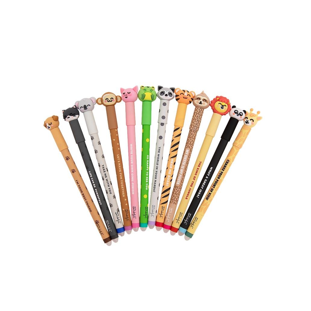 SET DE 12 ESFEROGRAFICAS APAGAVEIS BO-BO MR WONDER