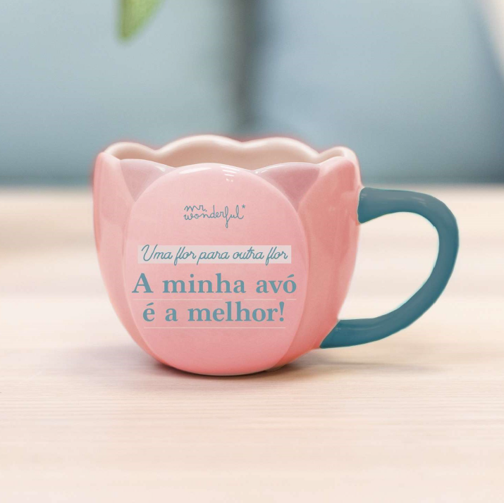 CANECA - UMA FLOR PARA OUTRA FLOR MR WONDERFUL