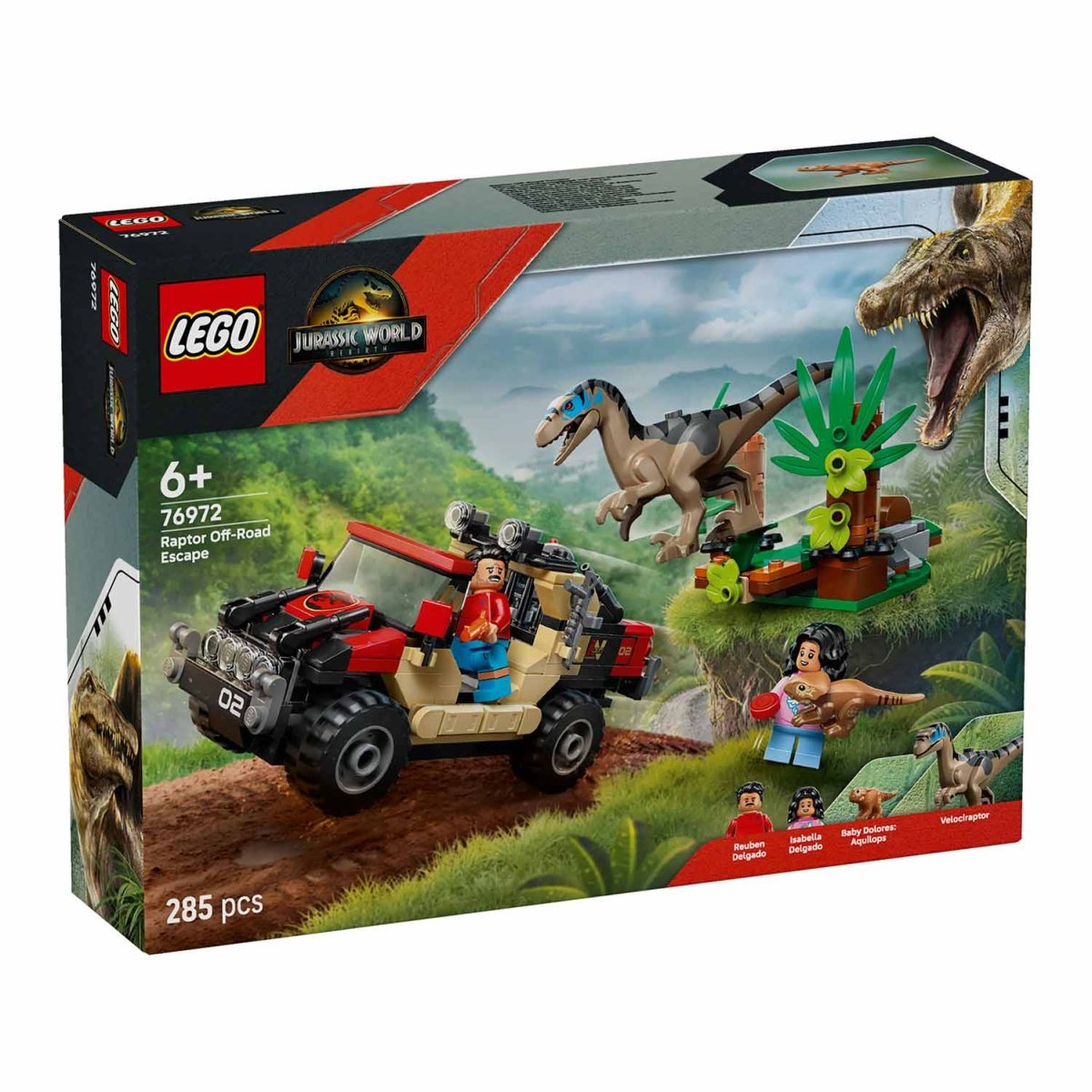 LEGO JURASSIC WORLD FUGA TODO-O-TERRENO DO RAPTOR 76972