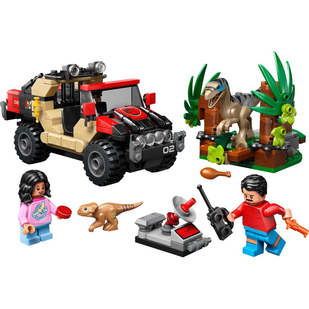 LEGO JURASSIC WORLD FUGA TODO-O-TERRENO DO RAPTOR 76972