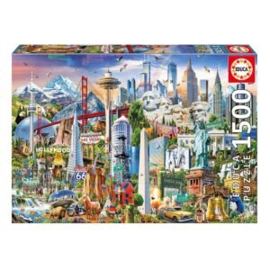 PUZZLE EDUCA 1500 SIMBOLOS DA AMERICA DO NORTE