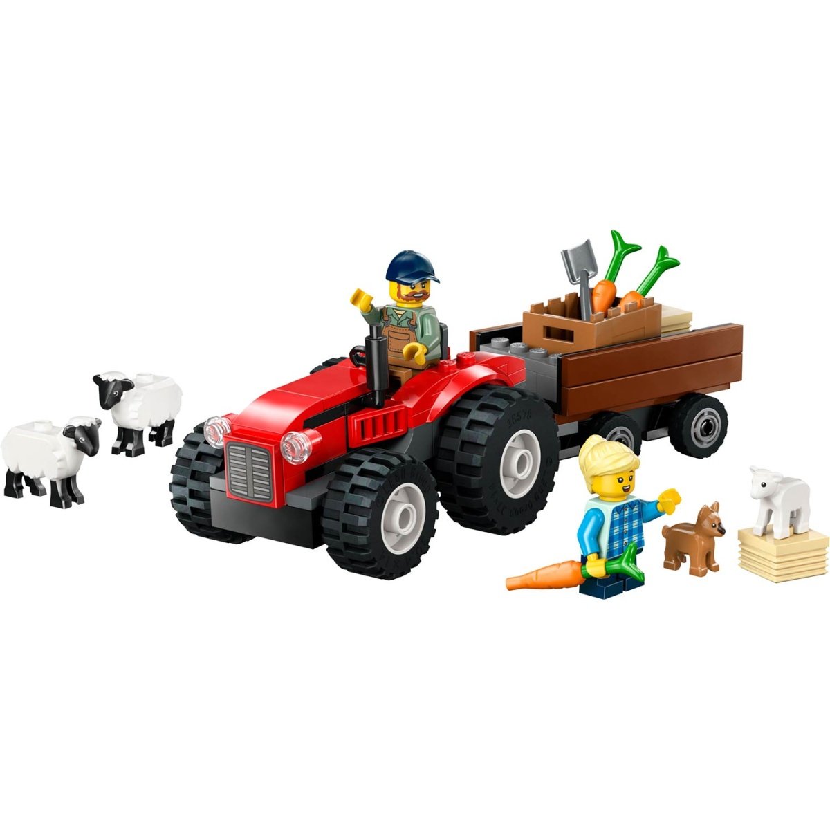 LEGO CITY TRATOR AGRICOLA C/REBOQUE E OVELHAS