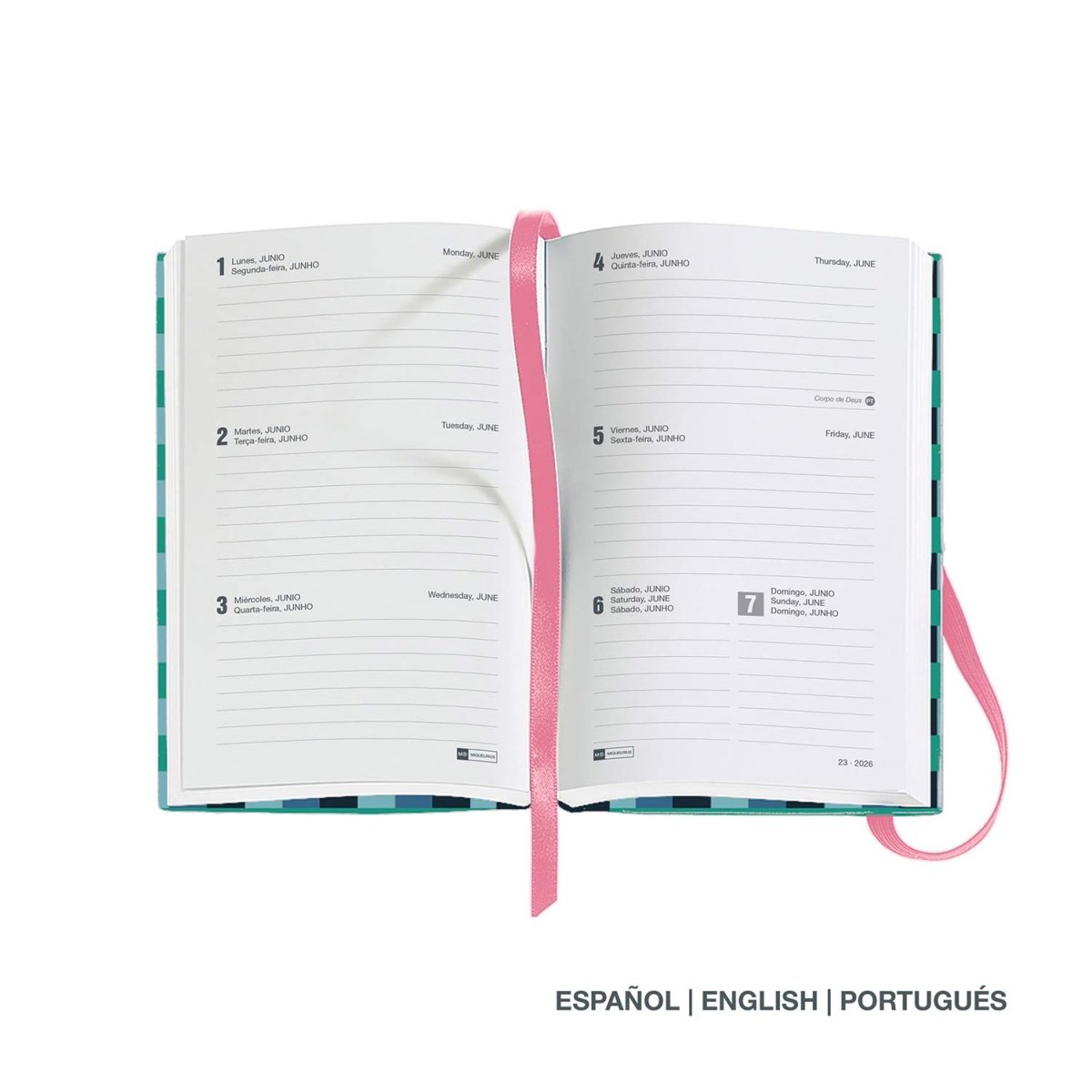 AGENDA SEMANAL A6 2026 MIQUELRIUS PASSPORT GRAFICA