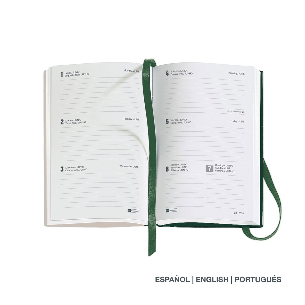 AGENDA SEMANAL A6 2026 MIQUELRIUS PASSPORT NATURA