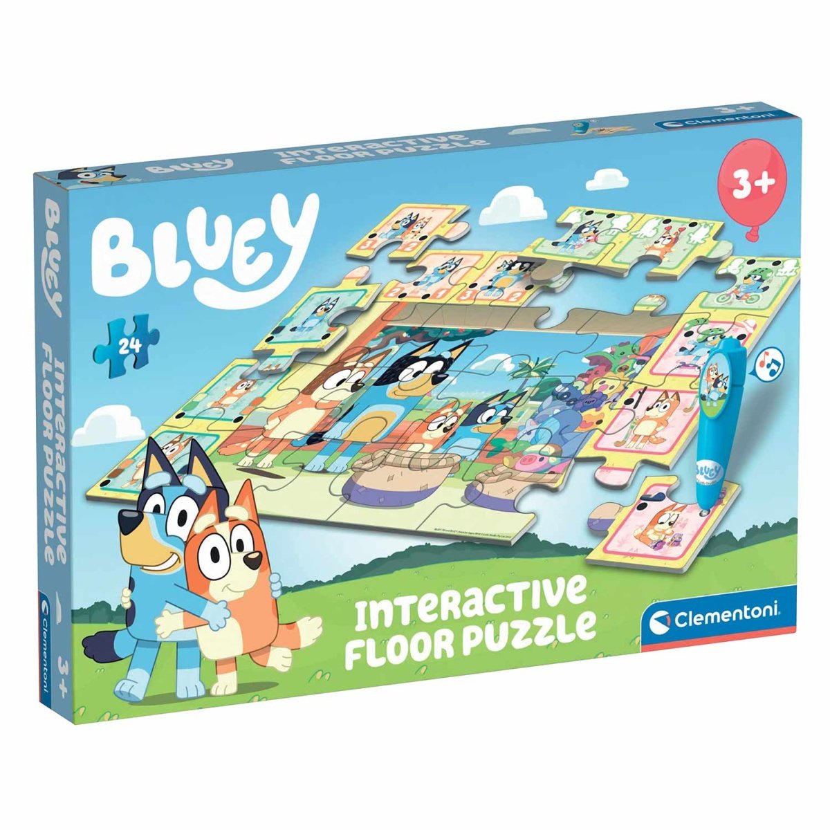 TAPETE PUZZLE + JOGO INTERATIVO BLUEY CLEMENTONI