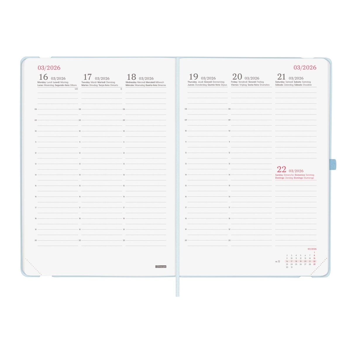 AGENDA SEMANAL A5 2026 FINOCAM CAPRI HAPPY