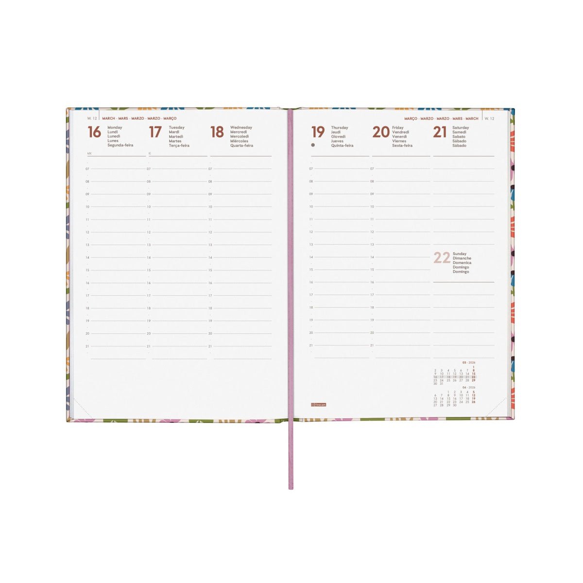 AGENDA SEMANAL A5 2026 FINOCAM PORTO CAMILA