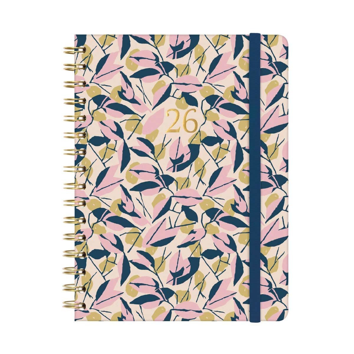 AGENDA SEMANAL A5 2026 ESPIRAL FINOCAM YOU LEAVES