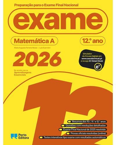 PREPARACAO P/ O EXAME FINAL - MATEMATICA A 12.ºANO