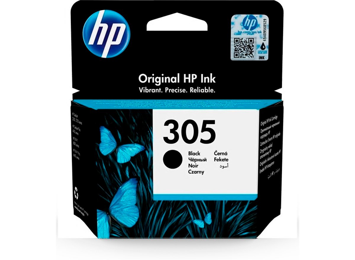 TINTEIRO HP 305 DESKJET 3YM60AE PRETO