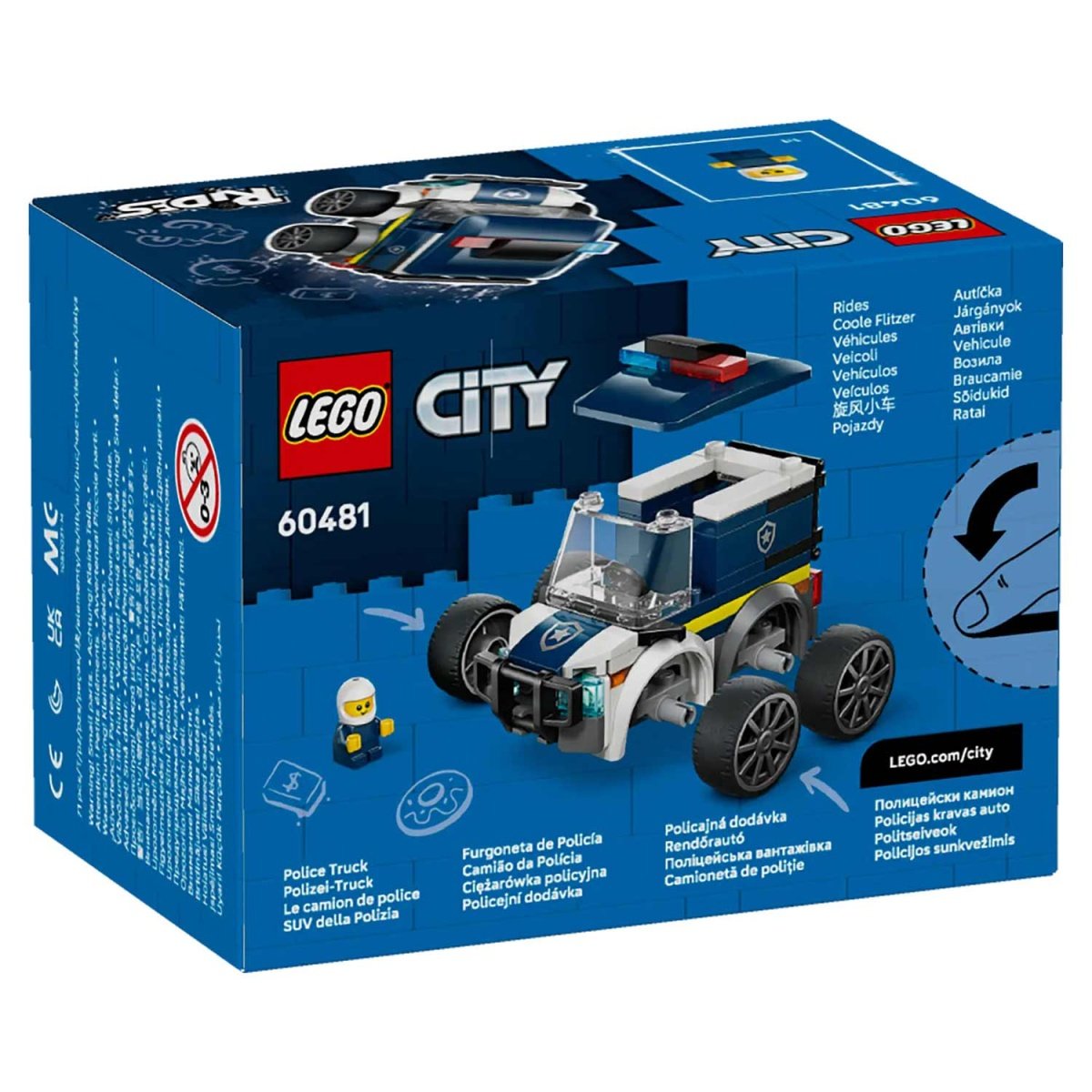LEGO CITY VEICULOS - CAMIAO DA POLICIA 60481