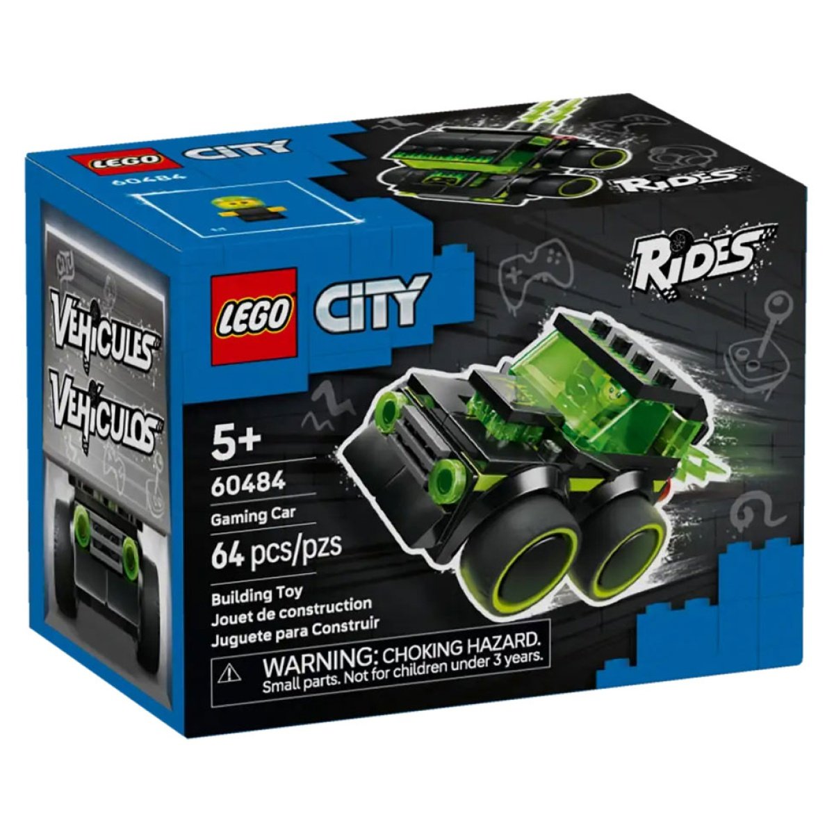 LEGO CITY VEICULOS - CARRO DE CORRIDA GAMING 60484