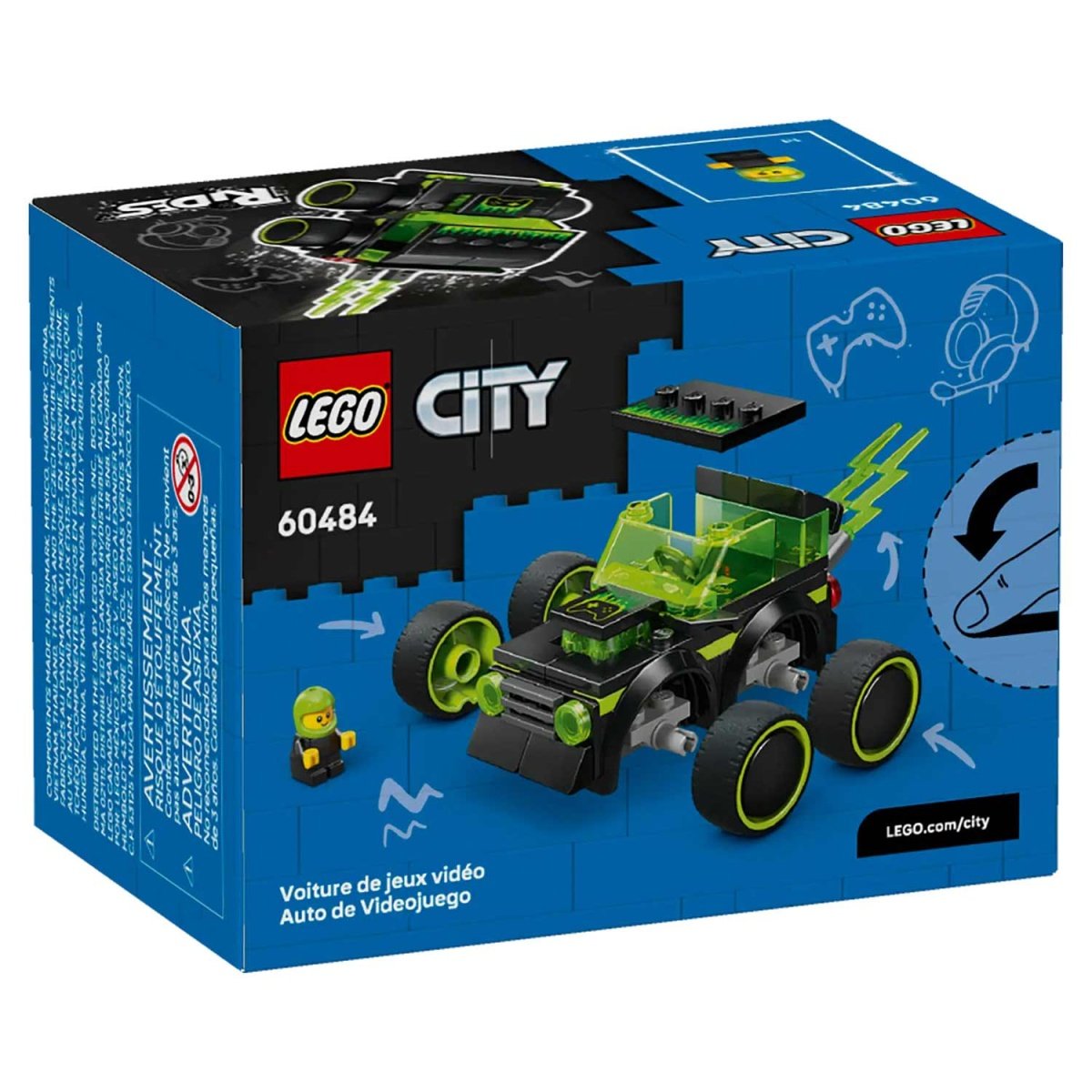 LEGO CITY VEICULOS - CARRO DE CORRIDA GAMING 60484