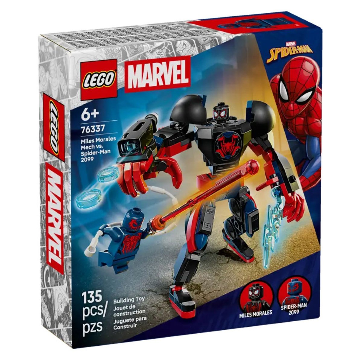 LEGO MARVEL ROBO DO MILES MORALES VS SIPER-MAN 2099 76337