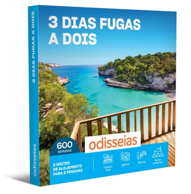 PACK ODISSEIAS - 3 DIAS FUGAS A DOIS