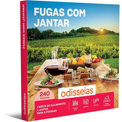 PACK ODISSEIAS - FUGAS COM JANTAR