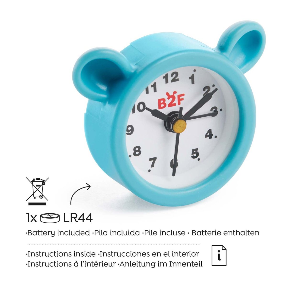 RELOGIO DESPERTADOR URSO AZUL MIQUELRIUS BACK2FUN