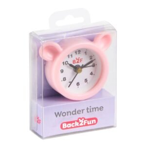 RELOGIO DESPERTADOR URSO ROSA MIQUELRIUS BACK2FUN